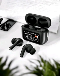 AirPods_ Pro 2 Matte Black With Active Noise Cancellation & Touch LCD Display (Premium) - Black