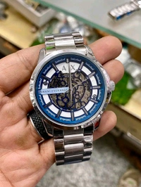 Armani_ Exchange Automatic Watch For Men - SILVER