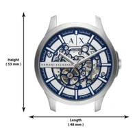 Armani_ Exchange Automatic Watch For Men - SILVER