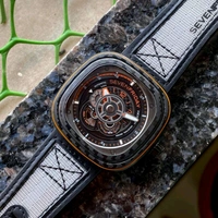 SevenFriday_ P3C/09 Orange Carbon Watch For Men - Orange