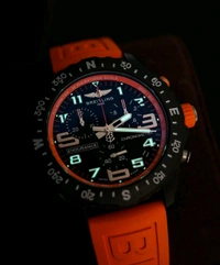 Breitling_ Endurance Pro Breitlight With Orange Rubber Strap X82310A51B1S1 Watch For Men - Orange