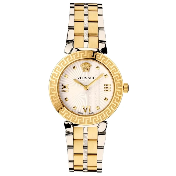 VERSACE_ Textured Bracelet Style Strap Analog Watch For Women VEZ600421 