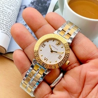 VERSACE_ Textured Bracelet Style Strap Analog Watch For Women VEZ600421 