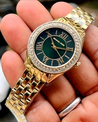 MICHAEL_ KORS_ Mini Harlowe Pave Stainless Steel Analog Watch - MK4870I For Women