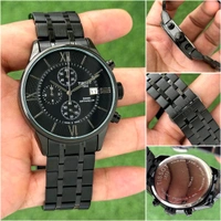 TISSOT_ T-Classic Chemin des Tourelles Chronograph Watch For Men - Black