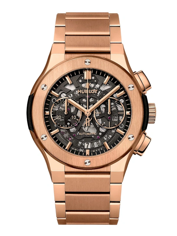 HUBLOT_ Classic Fusion Aerofusion King Gold Bracelet 45mm Watch For Men - Gold
