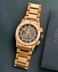 HUBLOT_ Classic Fusion Aerofusion King Gold Bracelet 45mm Watch For Men - Gold