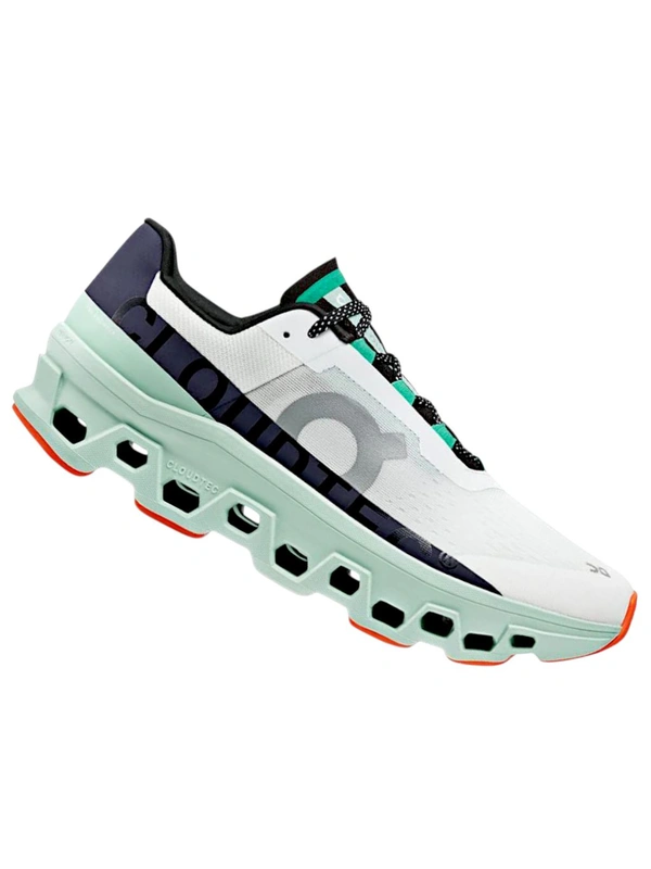 On - Cloudmonster_ Undyed White Creek mesh running shoes - White, EURO