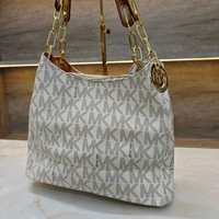 MICHAEL_ KORS_ FULTON_ Beige Large Shoulder Bag For Women - Beige