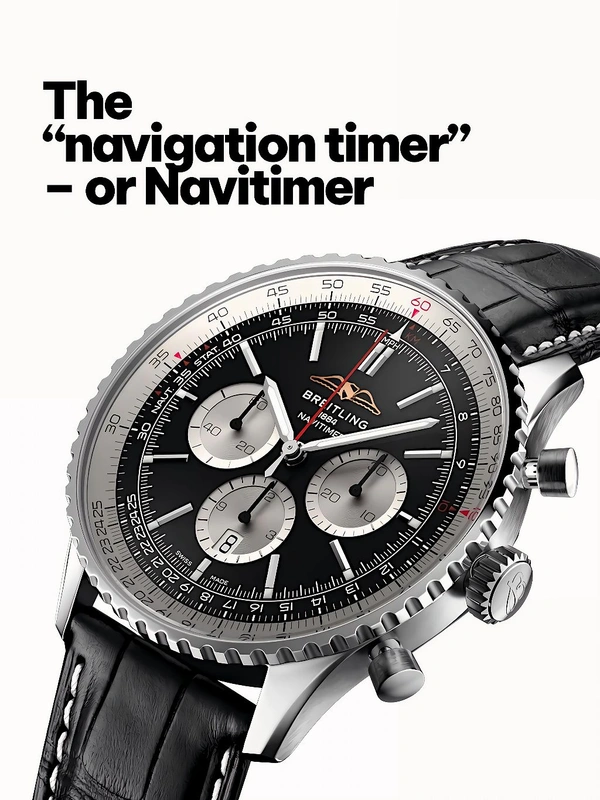 BREITLING_ AB0137211B1P1 Navitimer B01 Chronograph 46 Watch For Men - Black