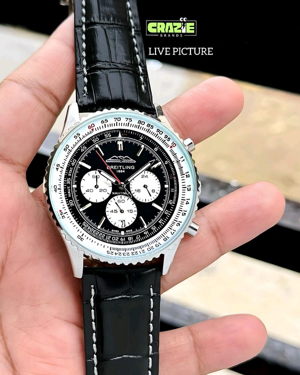 BREITLING_ AB0137211B1P1 Navitimer B01 Chronograph 46 Watch For Men - Black