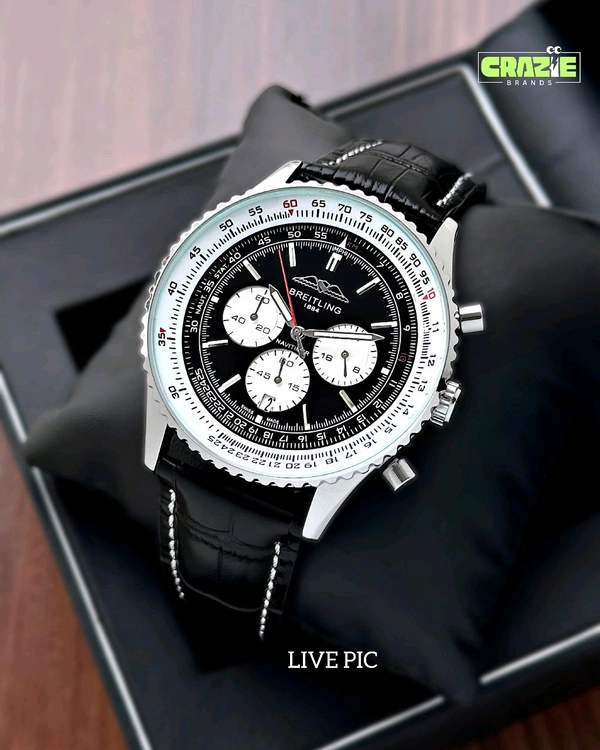 BREITLING_ AB0137211B1P1 Navitimer B01 Chronograph 46 Watch For Men - Black