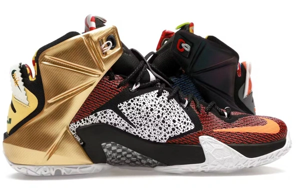 NIKE_ LEBRON 12 XII SE Phantom Red Blue Long Ankle Shoes For Men - Red/Blue, EURO