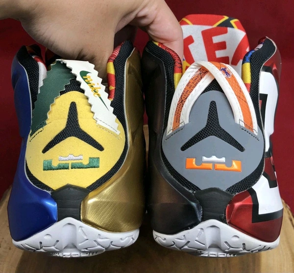 NIKE_ LEBRON 12 XII SE Phantom Red Blue Long Ankle Shoes For Men - Red/Blue, 43