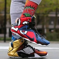 NIKE_ LEBRON 12 XII SE Phantom Red Blue Long Ankle Shoes For Men - Red/Blue, 45