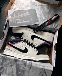 NIKE_ Sb Dunk Low AE86 Shoes For Men - White/Purple, 43