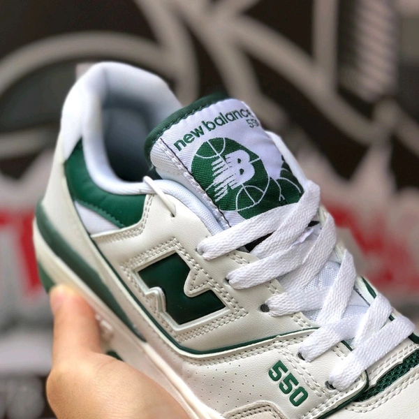 NEW BALANCE_ 550 White/Green Shoes For Women - White, 38