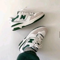 NEW BALANCE_ 550 White/Green Shoes For Women - White, 38