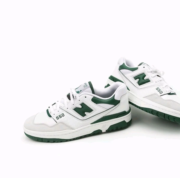 NEW BALANCE_ 550 White/Green Shoes For Women - White, 39