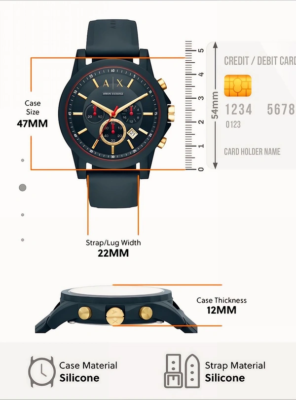 A|X Armani_ Exchange_ AX1335 Chronograph Quartz Olive Watch For Men
