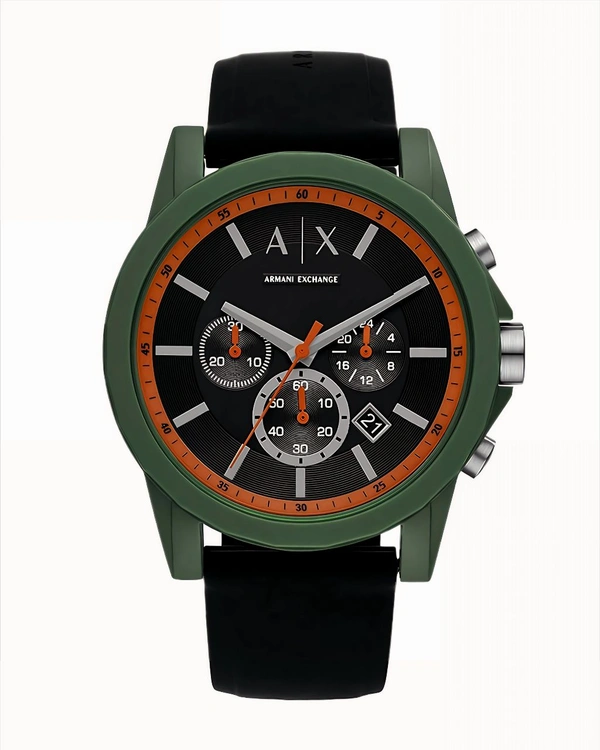 A|X Armani_ Exchange_ AX1348 Chronograph Quartz Green Watch For Men - Green, Contact Sales Team On Whatsapp