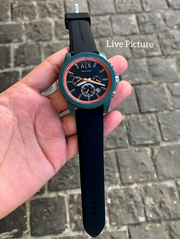 A|X Armani_ Exchange_ AX1348 Chronograph Quartz Green Watch For Men - Green, Contact Sales Team On Whatsapp