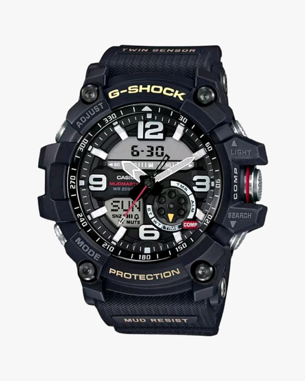 Casio_ G-Shock_ Men - GG-1000-1ADR Quartz Black Dial Analog-Digital G660 Resin Watch For Men - Black