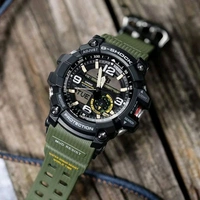 Casio_ G-Shock_ GG-1000-1A3DR Mudmaster Black Analog-Digital Dial Green Resin Strap Shock Resistant G662 Watch For Men - Green