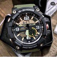 Casio_ G-Shock_ GG-1000-1A3DR Mudmaster Black Analog-Digital Dial Green Resin Strap Shock Resistant G662 Watch For Men - Green