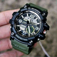 Casio_ G-Shock_ GG-1000-1A3DR Mudmaster Black Analog-Digital Dial Green Resin Strap Shock Resistant G662 Watch For Men - Green