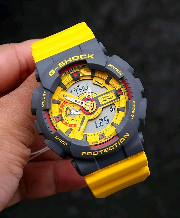 Casio_ G-Shock_ GA-110Y-9AJF Analog-Digital Yellow Watch For Men - Yellow