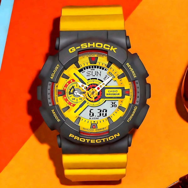 Casio_ G-Shock_ GA-110Y-9AJF Analog-Digital Yellow Watch For Men - Yellow