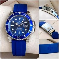 Rolex_ Submariner_ Oyester Perpetual Blue Quartz Watch For Men - Blue