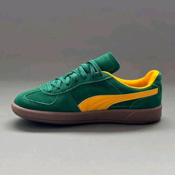 PUMA_ Palermo Green Yellow Sneakers For Men - Green, 43