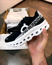 ON_ Running Cloudmonster 2.0 Black Frost Mens Shoes - Black, 45