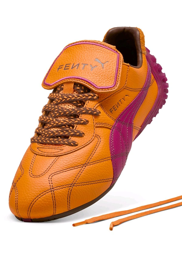 Puma_ x Fenty Avanti Ls Snitched Orange Leather Sneaker - Orange, 45