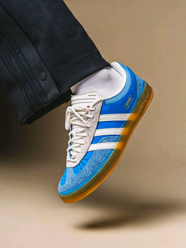 Adidas_ x Bad Bunny Indoor "San Juan" Sneakers For Men  - Blue, 43