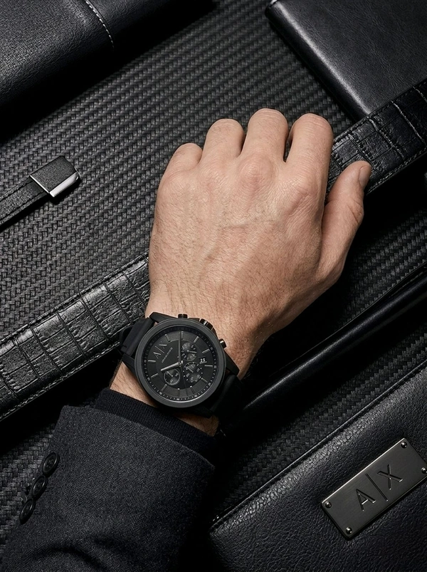 Armani_ Exchange_ AX1326 Outerbanks Chronograph Watch for Men - Black