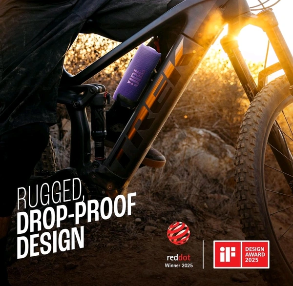 JBL_ Flip 7 Wireless Portable Bluetooth Speaker, Bold Pro Sound with Sound Boost, 4-5 Hrs of Playtime, IP68 Water & Dustproof (Purple)
- Purple