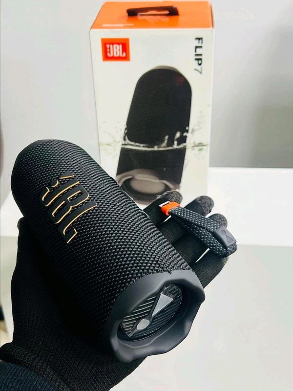 JBL_ Flip 7 Wireless Portable Bluetooth Speaker, Bold Pro Sound with Sound Boost, 4-5 Hrs of Playtime, IP68 Water & Dustproof (Black) - Black
