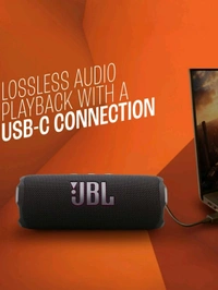 JBL_ Flip 7 Wireless Portable Bluetooth Speaker, Bold Pro Sound with Sound Boost, 4-5 Hrs of Playtime, IP68 Water & Dustproof (Black) - Black