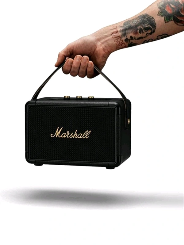 Marshall_ Kilburn II 20W Portable Bluetooth Speaker - Black & Brass - Black