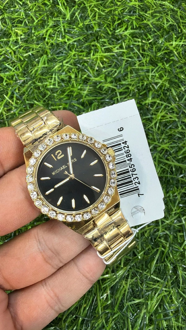 Michael_ Kors_ Lennox Gold tone Watch For Women MK7396