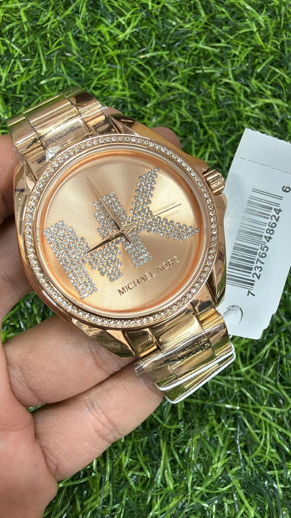 Michael_Kors_ Bradshaw Analog MK Logo Rose Gold Women's Watch MK6556