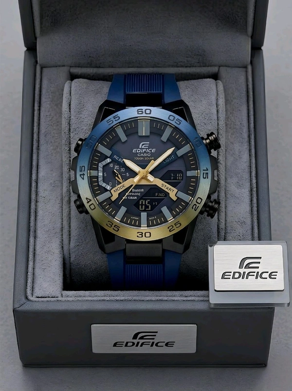 CASIO_ EDIFICE_ ECB-2000NP-1ADF Analogue Digital Quartz Watch For Men