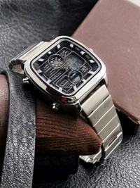 FOSSIL_ FS5889 Retro Analog-digital Watch in silver-tone stainless steel For Men