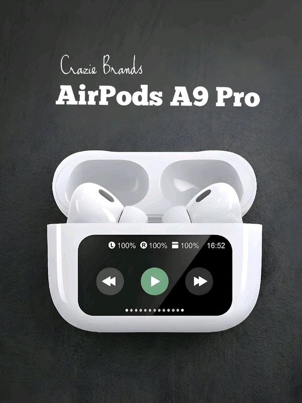 AirPods_ A9 Pro Touch Display With Active Noise Cancellation/ENC White