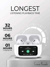 AirPods_ A9 Pro Touch Display With Active Noise Cancellation/ENC White