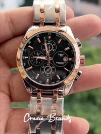 TISSOT_ COUTURIER_ Chronograph Quartz Silver-Gold Tone Watch For Men
