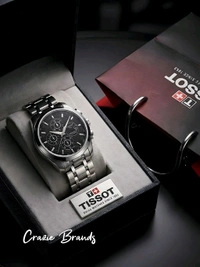 TISSOT_ COUTURIER_ Chronograph Quartz Silver Tone Watch For Men - Original Watch Box not Included with this Watch